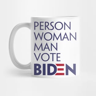 Person Woman Man Vote Biden Mug